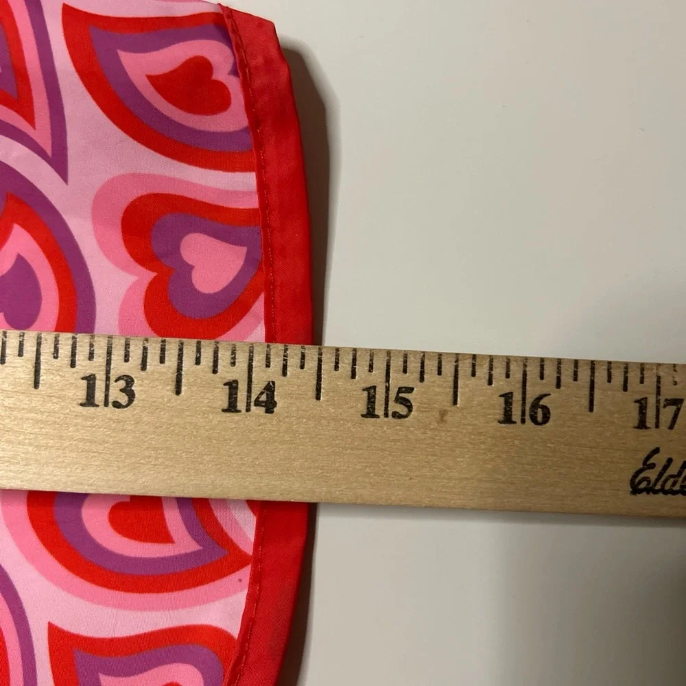 Pet Raincoat Pink & Red Hearts